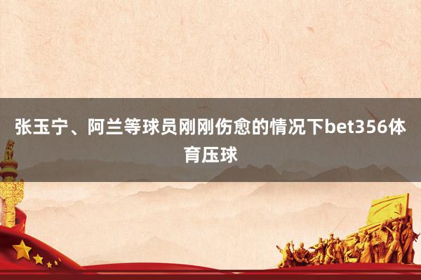 张玉宁、阿兰等球员刚刚伤愈的情况下bet356体育压球